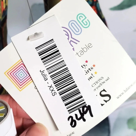 LULAROE | Julia in Warm Squares sz XXS - Picture 4 of 9